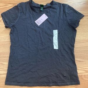 NWT Grey crop top t shirt womens medium wild fable